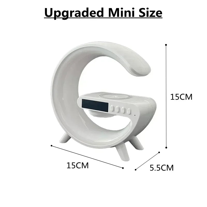Wireless Charger Stand Pad RGB G Light Alarm