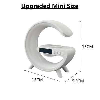 Wireless Charger Stand Pad RGB G Light Alarm