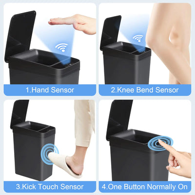 Bathroom Touchless Trash  Motion Sensor