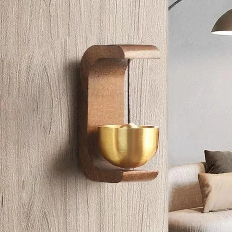 Wooden Wind Chimes Wireless  Doorbell