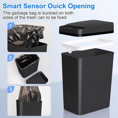 Bathroom Touchless Trash  Motion Sensor