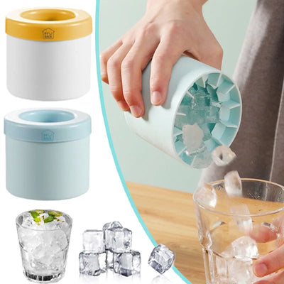 Silicone Ice Cube Mold Round Ice Bucket Summer
